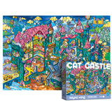 Antelope - 1000 Piece Puzzle for Adults, Cat Castle Jigsaw Puzzles 1000 Pieces, High Resolution, Matte Finish, Smooth Edging, No Dust Creative Artistic Puzzle ANTELOPE