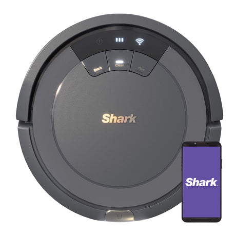 Shark AV753 ION Robotic Vacuum, Wi-Fi Connected, 120min Runtime, Compatible with Alexa, Multi-Surface Cleaning, Gray (Renewed) SHARK