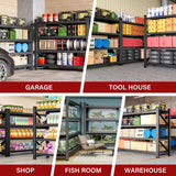 5000LBS Heavy Duty Garage Shelving Units,60" Wide & Deep Storage Shelves,Metal Garage Shelves,Large Storage Rack,Steel Shelf,Industrial Shelving for Shop,Warehouse,Basement,60" W x 24" D x 70" H SISESOL