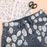 Lyrow 122 Pcs Water Soluble Stabilizer for Flower Pattern Stick and Stitch Embroidery Paper Wash Away Embroidery Stabilizers Tear Away Patterns for Hand Sewing Lover Lyrow