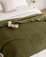 Super Soft 300GSM Green XL Throw Blanket for Couch, Couch Sofa Bed Throw, Lightweight Fuzzy Cozy Blankets for All Seasons Farmhouse, 50x70 Jungle Star