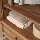 Sauder Cannery Bridge Armoire, L: 32.36" x W: 22.52" x H: 59.80", Sindoori Mango finish Sauder