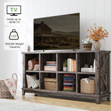 EnHomee 8 Cube Storage Organizer and Shelves, Cube Shelf Bookshelf for Home and Bedroom, Black Oak EnHomee