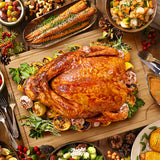 Extra Large Bamboo Wood Cutting Board, 24 x 18 Inch Kitchen Wooden Chopping Board with Juice Groove, Reversible Butcher Block Cutting Board for Meat, Turkey Carving GlowSol