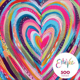 Buffalo Games - Ettavee - Bright Heart - 500 Piece Jigsaw Puzzle for Adults -Challenging Puzzle Perfect for Game Nights - Finished Size is 21.25 x 15.00 Buffalo Games