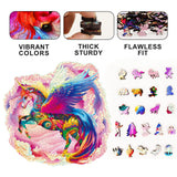 MYS Aurora Wooden Jigsaw Puzzles for Adults, Unicorn Jigsaw Puzzles 925 Pieces, Unique Animal Shaped Wooden Puzzles for Adults and Kids, Family Game 23.3x22.5 Inch Mys Aurora