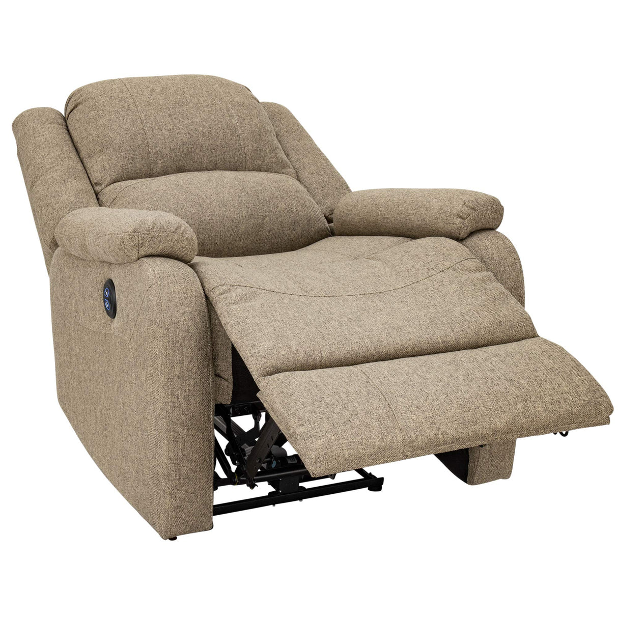 RecPro Charles Collection | 30" Powered Zero Wall RV Recliner | Wall Hugger Recliner | RV Living Room (Slideout) Chair | RV Furniture | RV Chair | Cloth (Oatmeal, 2 Chairs) RecPro