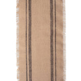 DII Jute Burlap Collection Kitchen Tabletop, Table Runner, 14x72, Double Border Gray DII