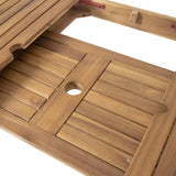 Christopher Knight Home Eric Outdoor Expandable Acacia Wood Dining Table, Natural Finish Christopher Knight Home