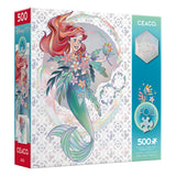 Ceaco - Disney's 100th Anniversary - Foil Puzzle - The Little Mermaid - Platinum Princess Ariel - 500 Piece Jigsaw Puzzle Ceaco
