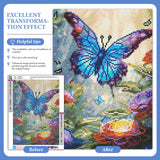 Camocin Diamond Art Kits for Adults Butterfly, 5D Flowers Diamond Painting Kits for Adults Beginners, DIY Butterfly Full Round Dots Drill Gem Art Kit for Gift Home Wall Decor 12 x 16 Inch Camocin