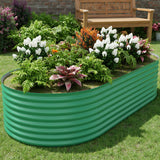 6x3x2ft Galvanized Raised Garden Bed Outdoor, 24" Tall Metal Planter Box for Flowers Herbs Vegetables, Rust-Resistant Raised Garden Beds for Gardening, Easy Assembly Outdoor Garden Box & Planters Garvee