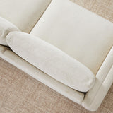 CHITA Super Large Luxury 3 Seat Sectional Modular Sofa, Down Filled Modern Sofa, Deep Seat Comfty Cloud Couch, 118 inch Width, 3 Seat Couch, Solid Wood Leg, Linen CHITA