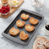 Chicago Metallic Everyday Non-Stick Small Baking Cookie Sheet. Perfect for making cookies, one-pan meals, roasted vegetables, and more Chicago Metallic