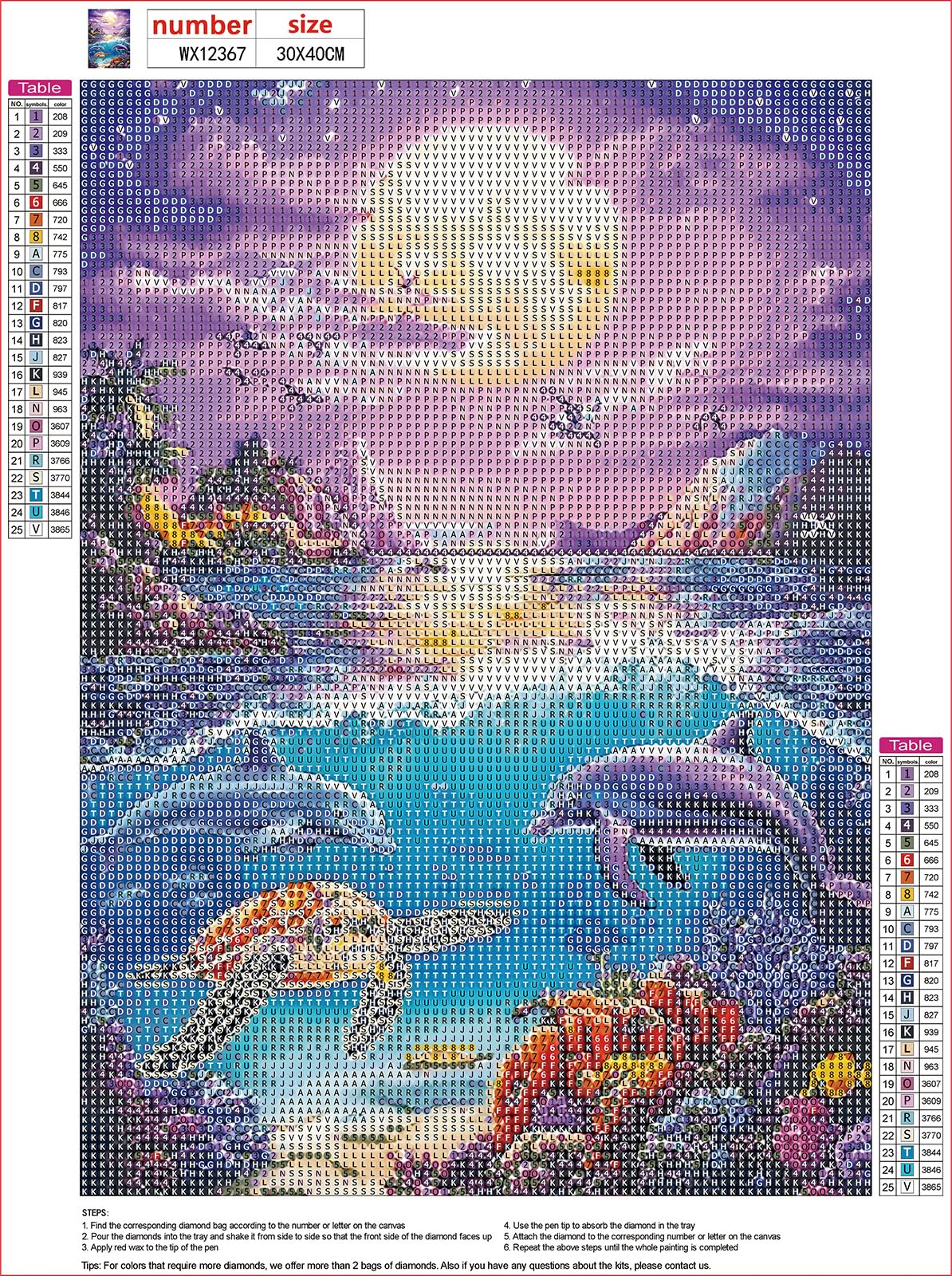 MXJSUA Ocean Scene Diamond Painting Kits for Adults, 5D Dolphin Diamond Art Kits for Beginners, DIY Full Drill Paint with Diamond, Home Wall Decor 12x16 Inch MXJSUA