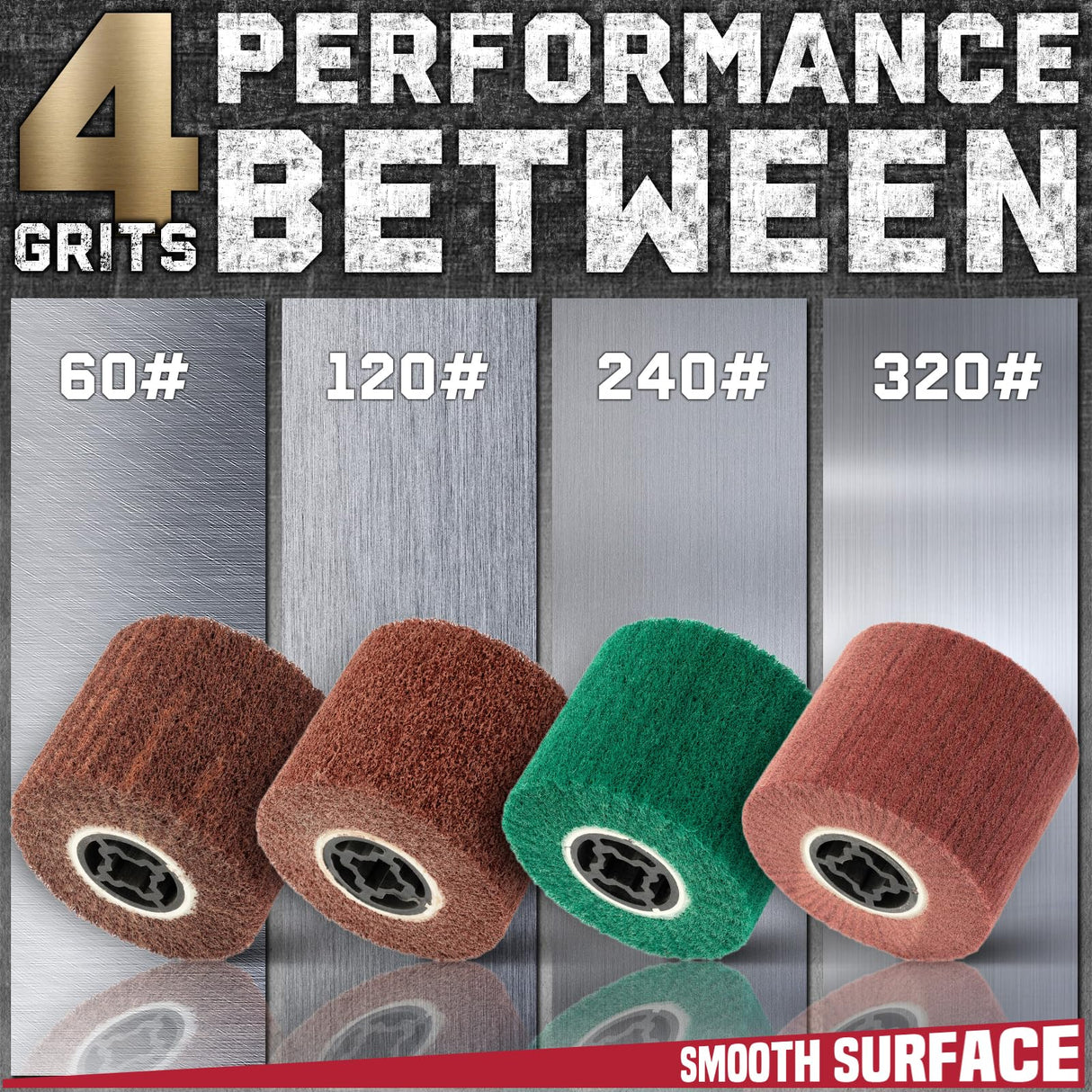 KUIMIT Handheld Metal Burnishing Machine,Electric Sander Polisher for Wood Stainless Steel Polishing,Lock Switch,Auxiliary Handle KUIMIT