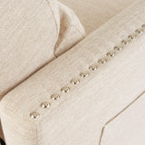 Christopher Knight Home Alexis Contemporary Fabric Push Back Recliner, Beige, Dark Brown Christopher Knight Home