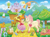 HomeWorthy (72 Pieces) Kids Jigsaw Puzzles - Durable Toddler Puzzles for Kids Ages 4-8 - Princess and Unicorn Design with Thick Puzzle Pieces and Sturdy Box HomeWorthy