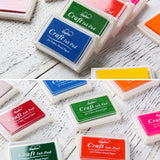 Lsushine Craft Ink Pad Stamps Partner DIY Color,15 Color Craft Ink Pad for Stamps, Paper, Wood Fabric (Pack of 15) Lsushine