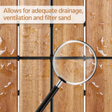 Yaheetech 27pcs Acacia Wood,Interlocking Deck Tiles with Non-slip Surface,Easy Snap Waterproof Flooring Tiles for Indoor Outdoor,Cracking Resistant Patio Backyard Decor for All Weather Use,Wood Yaheetech