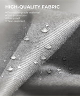 GarveeLife 10x10 Ft Aluminum Pergola, Outdoor Pergola with Adjustable Canopy, Reinforced Frame Metal Pergola for Backyard, Garden and Deck - Gray GarveeLife