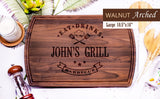 Personalized Grill Wooden Cutting Board Handmade in USA – Best Serves as Chopping board, Charcuterie board, Cheese board – Unique Wood Grilling Gift Viva Workshop