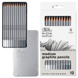 Winsor & Newton Studio Collection Artist Pencils, Graphite Pencils, Set of 12 Winsor & Newton