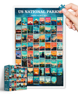 PieceRelax Plastic Jigsaw Puzzles for Adults 4000 Pieces - Studio Inception - US National Parks Most Satisfying Table Games and Gifts No Puzzle Mat Required [H3786] PieceRelax
