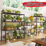 REIBII Wire Shelving Unit Storage Shelves Metal Shelves Heavy Duty Shelving Adjustable Garage Storage Wire Shelf Pantry Shelves for Bedroom Kitchen Rack 35.5''W x 14''D x 59''H REIBII