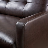 Christopher Knight Home Halima Leather 2-Seater Recliner, Brown, 37. 01 x 46. 46 x 39. 96 inches Christopher Knight Home