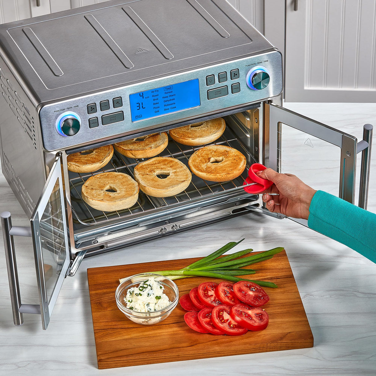 Emeril Lagasse Dual Zone 360 Air Fryer Oven Combo with French Door, 25 QT Extra Large, Cook Two Foods in Different Ways, Up to 60% Faster from Frozen to Finish Emeril Lagasse