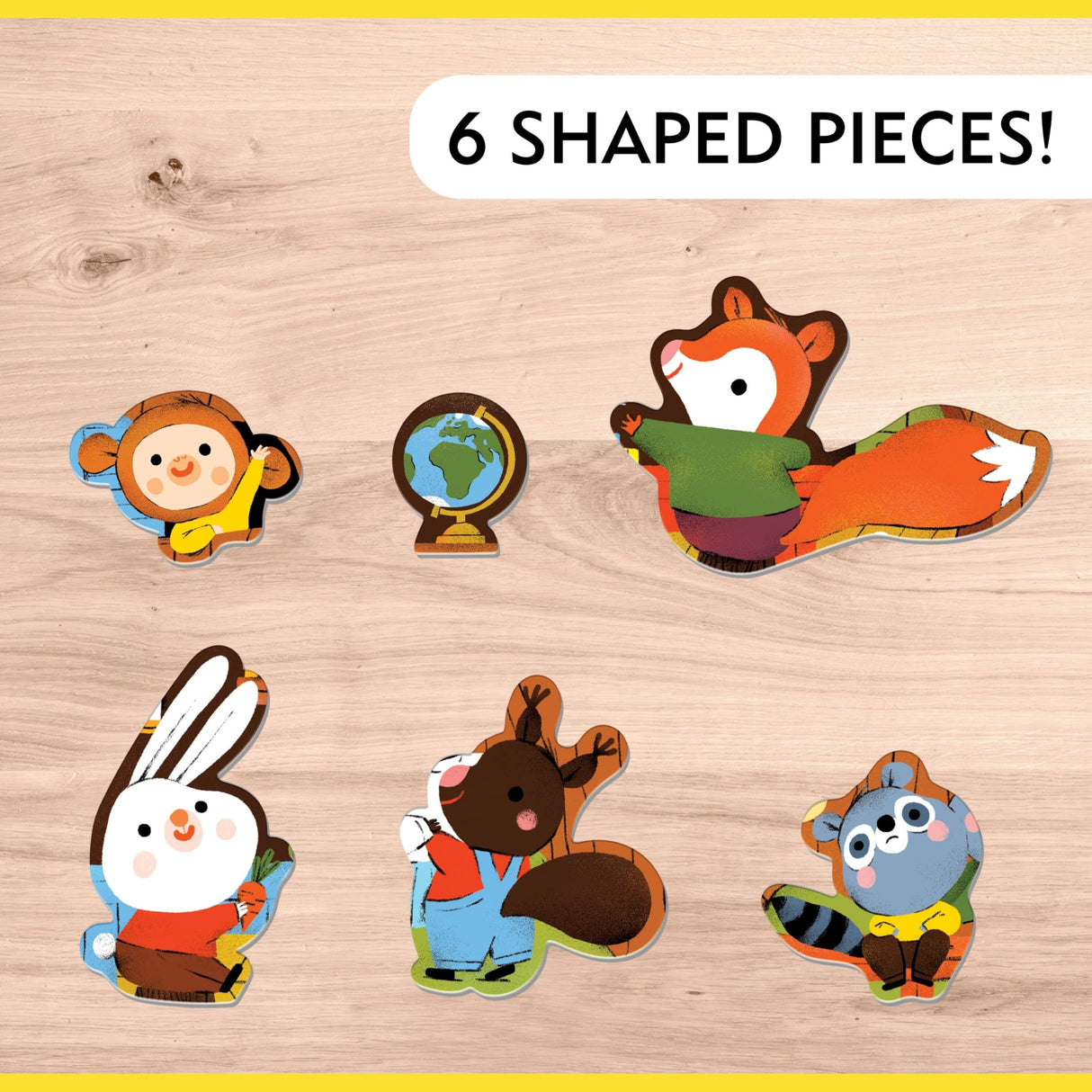 Mudpuppy Forest School 25 Piece Floor Puzzle with Shaped Pieces Mudpuppy