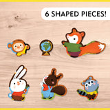 Mudpuppy Forest School 25 Piece Floor Puzzle with Shaped Pieces Mudpuppy