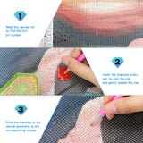 UPABLUNSO My Viking Diamond Painting Kits for Adults, Round Full Drill Diamond Painting Kits, 5D DIY Diamond Art Painting Kits for Home Wall Decor 12x16 inch UPABLUNSO