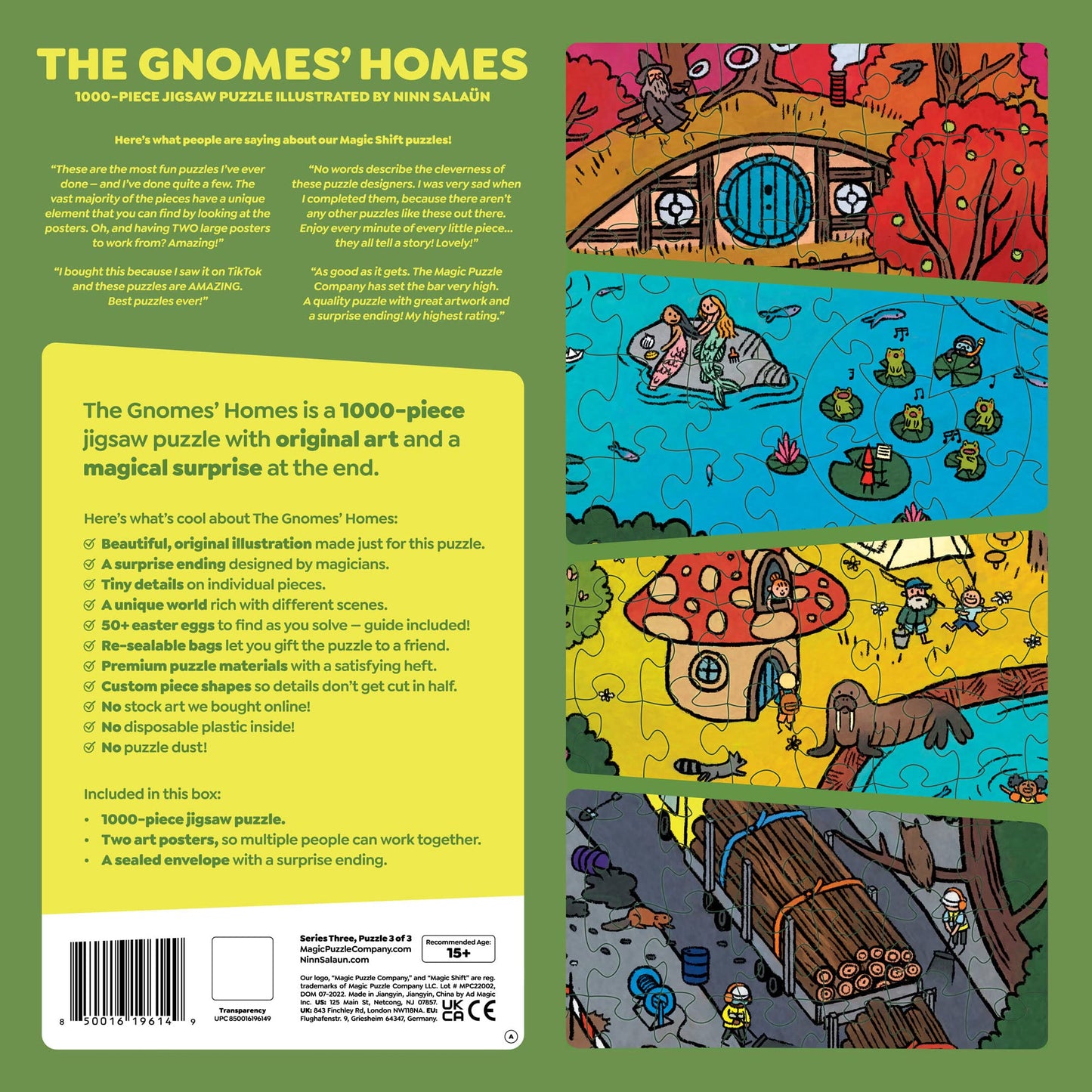 The Gnomes' Homes • 1000 Piece Jigsaw Puzzle from The Magic Puzzle Company • Series Three