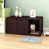 WAY BASICS Cat Litter Box Enclosure Hidden Furniture (Scratch Pad Included) Way Basics