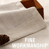 H.VERSAILTEX Linen Curtains 84 Inch Length for Living Room 2 Panel Set Neutral Modern Farmhouse Window Privacy Light Filtering Drapes for Farmhouse Window Treatment Curtains, 52 x 84 - Linen H.VERSAILTEX