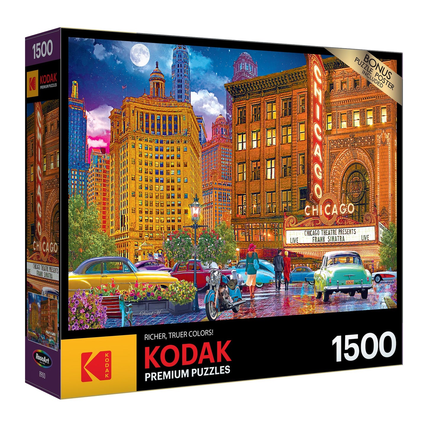 RoseArt - Kodak Premium - Chicago - 1500 Piece Jigsaw Puzzle for Adults