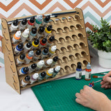 PROSCALE Paint Rack for model paints. Hobby craft Vallejo Tamiya Army compatible wall paint rack stand holder organiser storage for miniature warhammer art artists (26 mm) PROSCALE