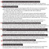 Xmatch Far Infrared Wooden Outdoor Sauna, 1-Person Size, w/1560W, 6 Low EMF Heaters, 10 Minutes Pre-Warm up, Time and Temp Pre-Set, 2 Bluetooth Speakers, 1 LED Reading Lamp and 2 Chromotherapy Lights Xmatch