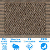 AwnPro Square Shade Sail 18' x 18' Canopy to Block Sunlight for Outdoor Patio Garden Patio Deck Pergola (Brown) AwnPro