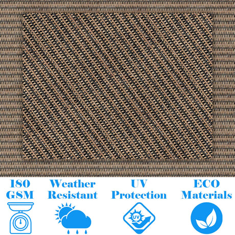 AwnPro Square Shade Sail 18' x 18' Canopy to Block Sunlight for Outdoor Patio Garden Patio Deck Pergola (Brown) AwnPro