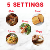 Dash Express Countertop Toaster Oven with Quartz Technology, Bake, Broil, and Toast with 4 Slice Capacity and Pizza Capability – Black DASH