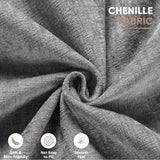 Homall 108" Modular Sectional Sofa, Boneless Couch with L-Shape Chaise, Cloud Couch with Deep Seat Upholstered, No Assembly Required for Living Room, Bedroom (Chenille, Grey) Homall