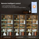 EUREKA ERGONOMIC Curio Cabinet with LED Lights, 4-Tier Adjustable Shelves Display Storage Cabinet Tempered Glass Door Tall Showcase for Collectibles Figurines Home Office Living Room Bedroom, Walnut EUREKA ERGONOMIC