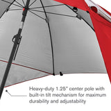 Sport-Brella Premiere UPF 50+ Umbrella Shelter for Sun and Rain Protection (8-Foot, Gray) Sport-Brella