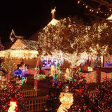 TW SHINE Christmas Lights, 200 LED 66FT Outdoor Christmas Lights Plug in with 8 Modes, Waterproof Christmas Lights Outdoor, Indoor Xmas Decorations for Party Yard House Decor, Warm White TW SHINE