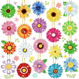FairySandy 20 Pcs Spring Flowers Diamond Painting Keychains Daisy Diamond Art Keychains Kits for Adults Sunflower Hanging Ornaments Rhinestones Bookmarks 5D Key Rings for DIY Crafts Home Party Decor FairySandy