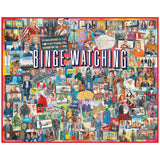 White Mountain Puzzles - Binge Watching - 1000 Piece Jigsaw Puzzle for Adults - Fun Family Activity - 24"x30" White Mountain