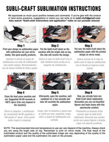 Subli-Craft Presentation Cards Cardboard Sublimation Pack x 100 Units by Subli-Cloth (Rectangular) Subli-Cloth